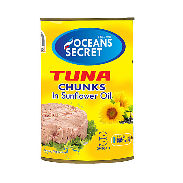 Buy Ocean Secret Tuna Chunks In Sunflower Oil Online at Best Price of