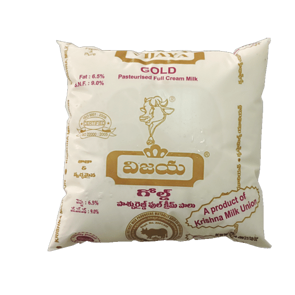 Buy Vijaya Gold Milk Pasteurised Full Cream Online at Best Price of Rs null bigbasket