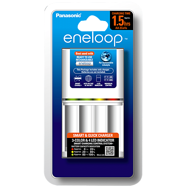 Buy Panasonic Eneloop Smart & Quick Battery Charger - With LED Indicator  Online at Best Price of Rs 1449 - bigbasket
