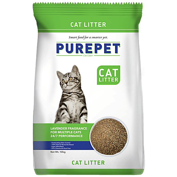 Buy Purepet Clumping Lavender Fragrance Cat Litter For Multiple Cat Online at Best Price of Rs