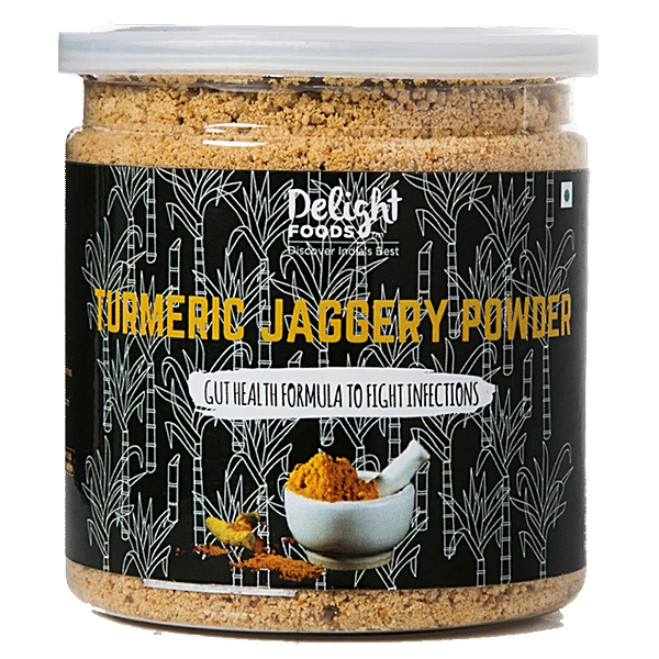 Buy Delight Foods Turmeric/Haldi Jaggery Powder Latte/Milk Sweetener