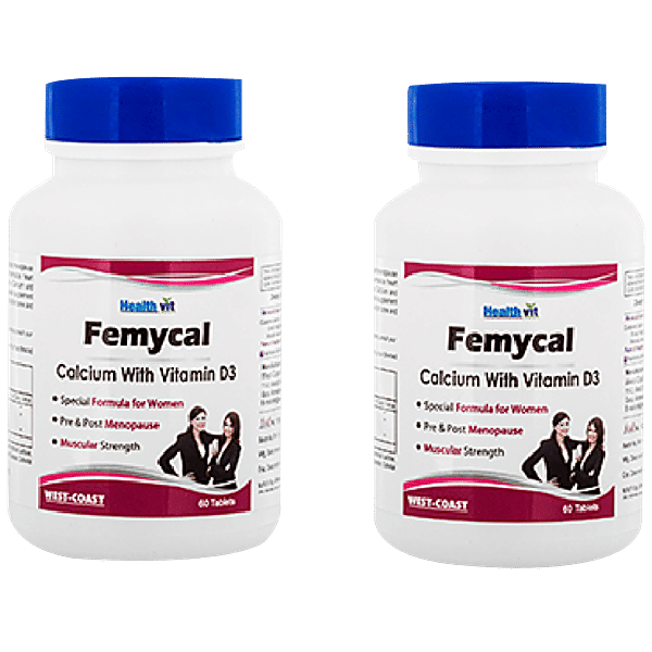 Buy Healthvit Femycal Calcium With Vitamin D3 Tablets Pre & Post
