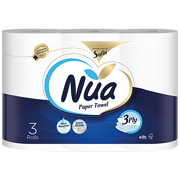 Buy Nua Kitchen Roll/Towel 3 Ply, Biodegradable Online at Best Price