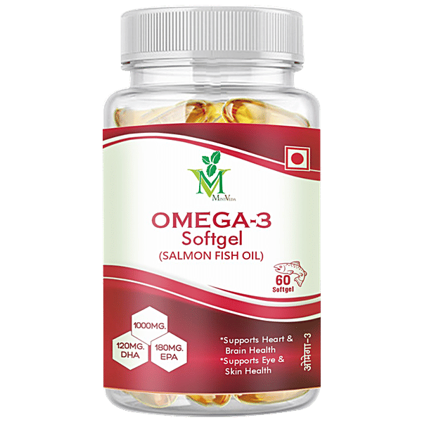 Buy Mintveda Omega 3 Fish Oil Soft Gel Online at Best Price of Rs 1199