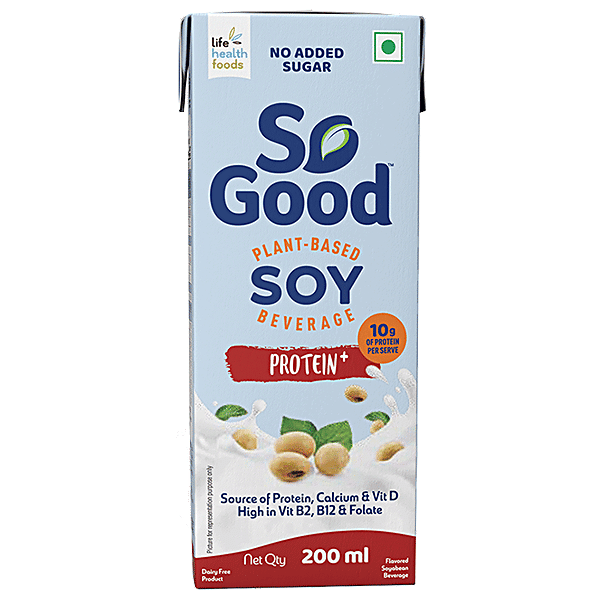 Buy So Good Essential + Soy Milk Original, Unsweetened, Iron & Omega 3 Online at Best Price of