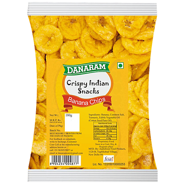 Buy Danaram Crispy Indian Snacks Banana Chips Online at Best Price of