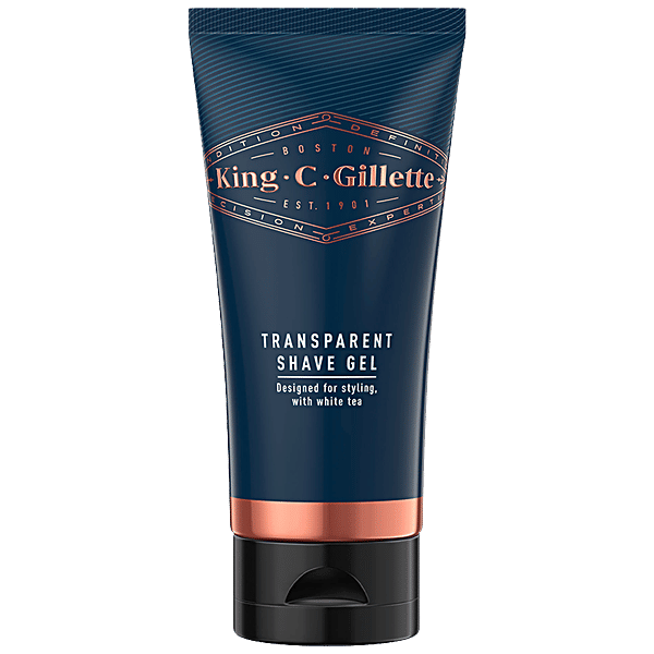 Buy King C. Gillette Men's Transparent Shave Gel With White Tea & Argan Oil Online at Best