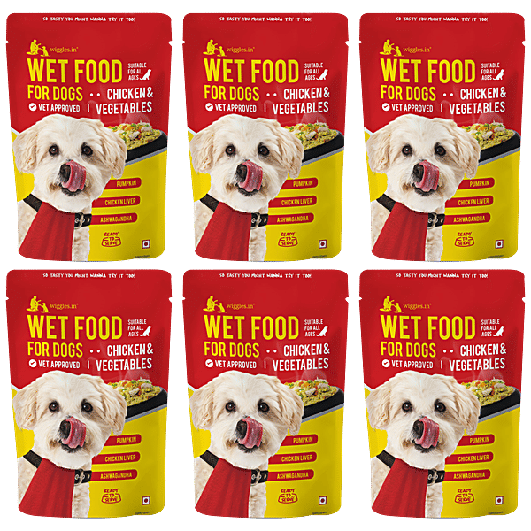 Buy Wiggles.in Wet Dog Food Chicken Vegetable, Gravy, For Puppy