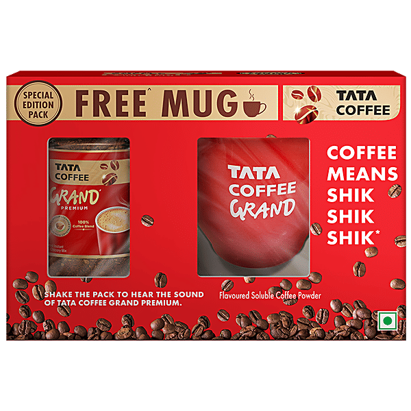 Buy Tata Coffee Grand Premium Instant Coffee 100 Coffee Blend
