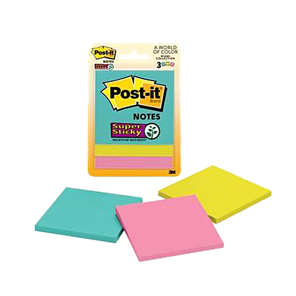 Buy Post-It Super Sticky Notes - For Reminders, Multicolour Online at Best  Price of Rs 190 - bigbasket