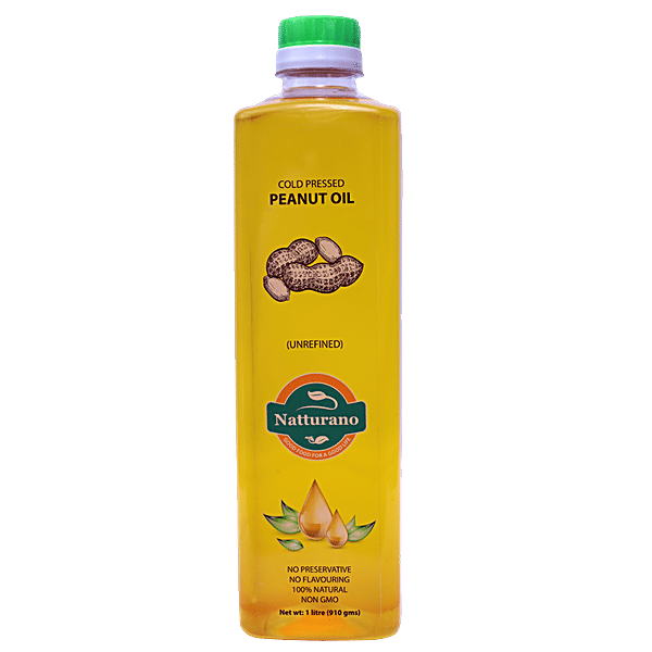 Buy Natturano Coldpressed Peanut Oil Unrefined, 100 Natural, No