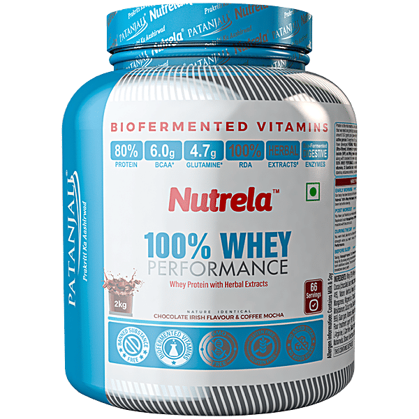 Buy Patanjali Nutrela Protein Powder 100 Whey Performance,For