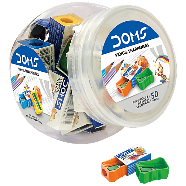 Buy Doms Pencil Sharpeners Easy Grip, Durable, Compact Online at Best