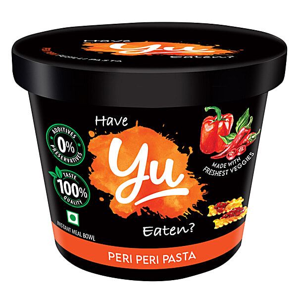 Buy Yu Peri Peri Instant Cup Pasta Wholesome, No Preservatives Online