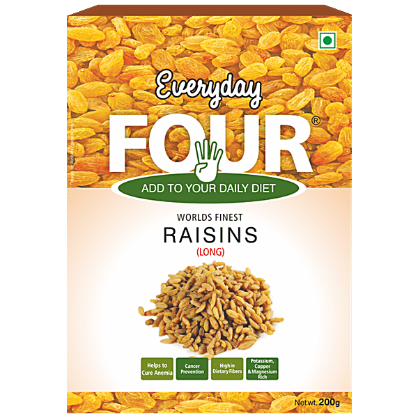 Buy Everyday Four Golden Raisins Long, Helps In Anaemia, Prevents Cancer, Rich In Dietary