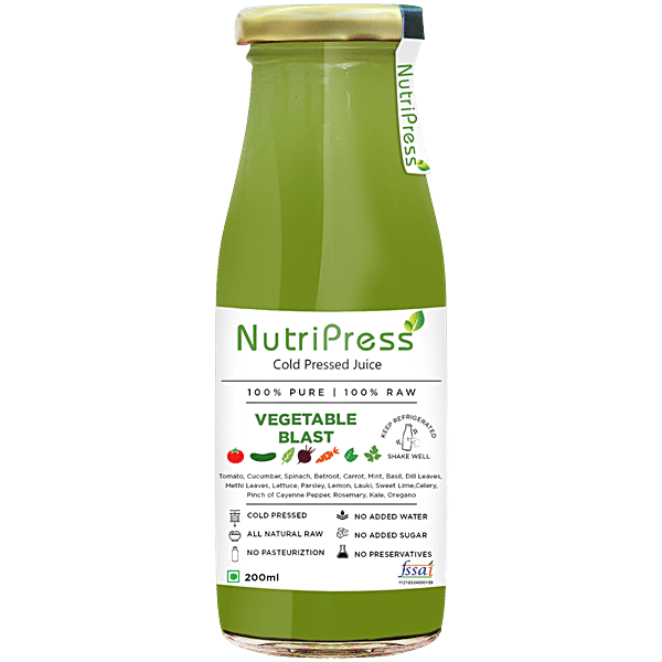 Buy Nutripress Cold Pressed Juice Vegetable Blast, Raw, No Added