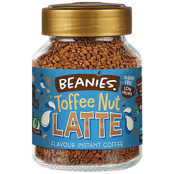 Buy Beanies Flavoured Instant Coffee Toffee Nut Latte, Smooth & Sugar
