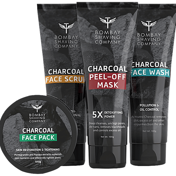 Buy Bombay Shaving Company Charcoal Facial Starter Gift Kit Online at