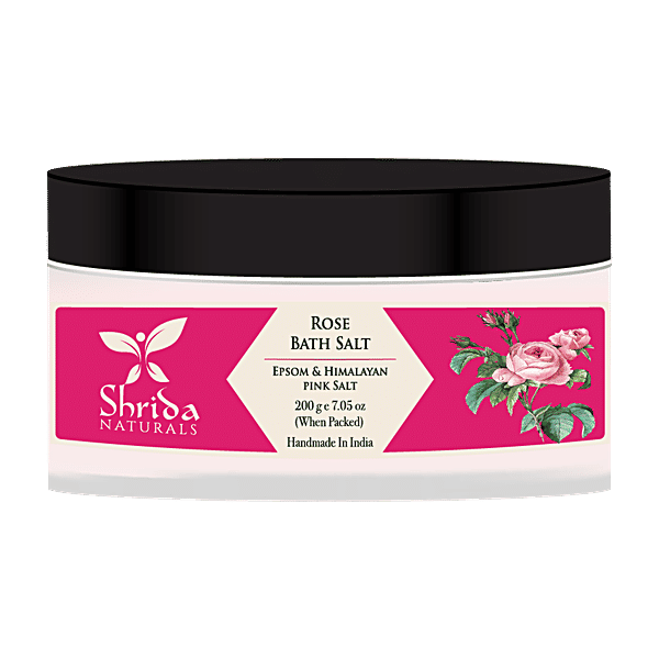 Buy Shrida Rose Bath Salt With Epsom & Himalayan Pink Salt, Makes