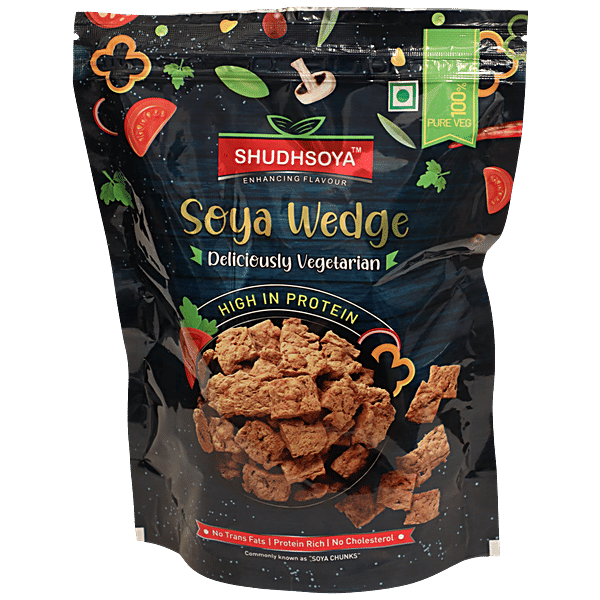 Buy SHUDHSOYA Soya Wedge High In Protein, No Cholesterol, Delicious