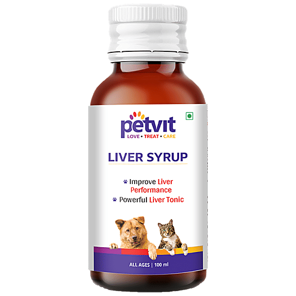 Buy Petvit Liver Syrup Improve Liver Performance, For All Age Dogs
