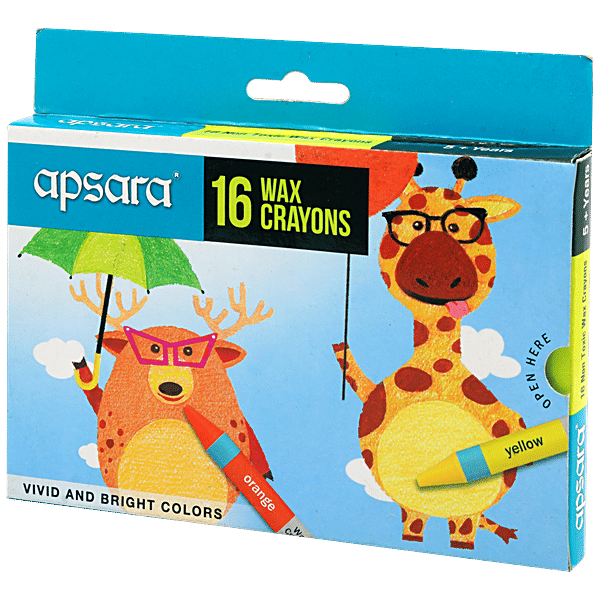 Buy Apsara Wax Crayons Easy To Use, NonToxic, SmudgeFree, Bright