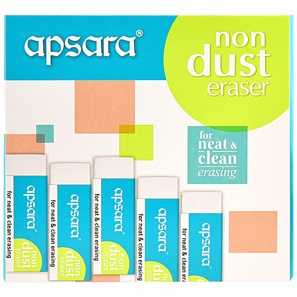 Buy Apsara Non Dust Eraser NonToxic, For Neat & Clean Work Online at