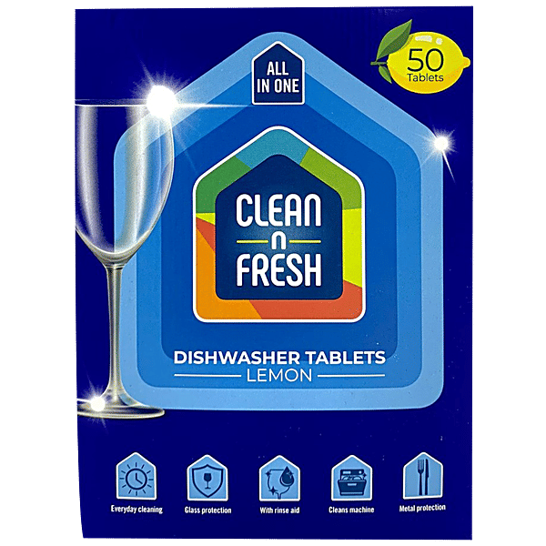 Buy Clean N Fresh Dishwasher Detergent Tablets All In One, With Built