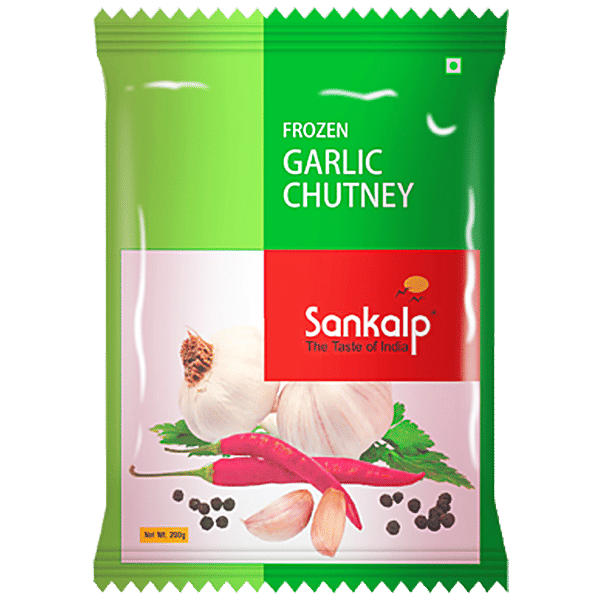 Buy Sankalp Frozen Garlic Chutney Ready To Eat, Tasty Online at Best