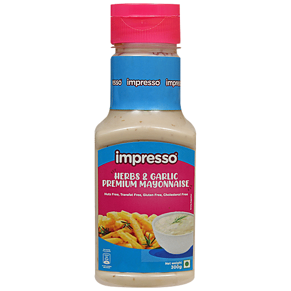 Buy IMPRESSO Herbs & Garlic Mayonnaise Premium, Gluten & Nuts Free