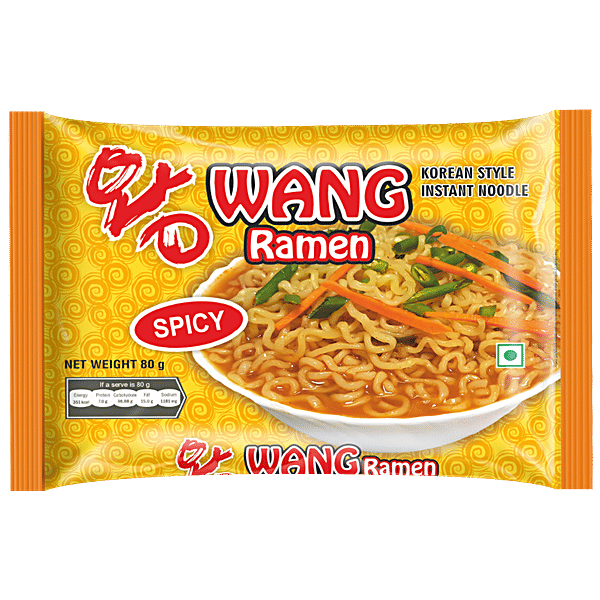 Buy WANG RAMEN Korean Style Instant Noodle Spicy, Non Sticky Online