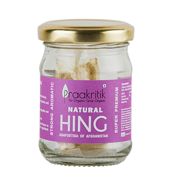 Buy Praakritik Natural Hing/Asafoetida Sourced From Afghanistan, Strong Aromatic & Super