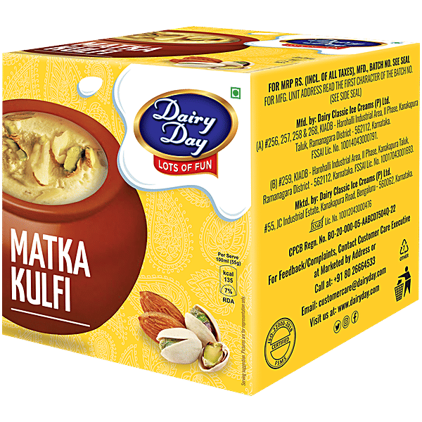 Buy Dairy day Matka Kulfi Ice Cream Online at Best Price of Rs 50