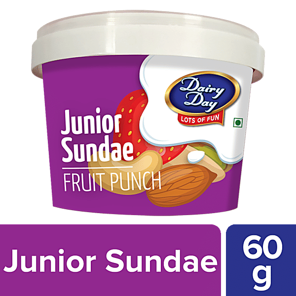 Buy Dairy day Junior Sundae Fruit Punch Frozen Dessert Online at Best