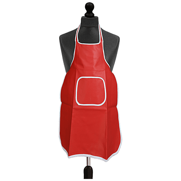 Buy JBG Home Store Kitchen Apron Red, With Front Pocket, Rexine