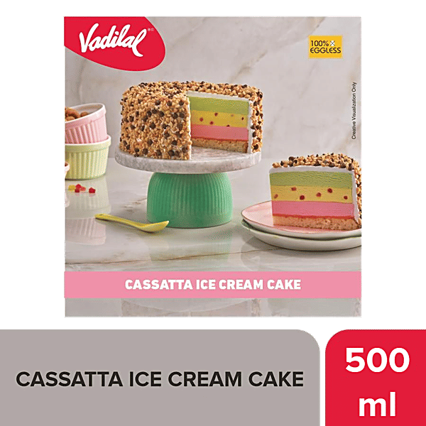 Buy VADILAL Ice Cream Cake Cassata, 100 Eggless Dessert Online at