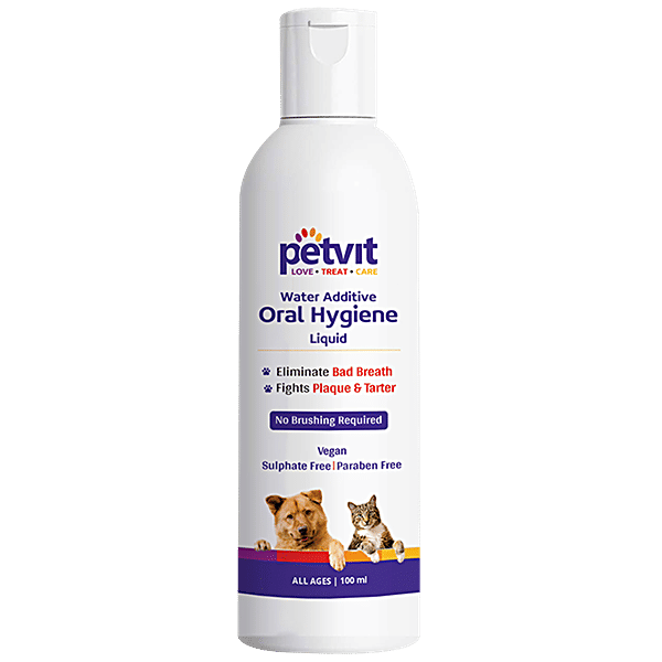 Buy Petvit Oral Hygiene Liquid Water Additives, Eliminates Bad Breath