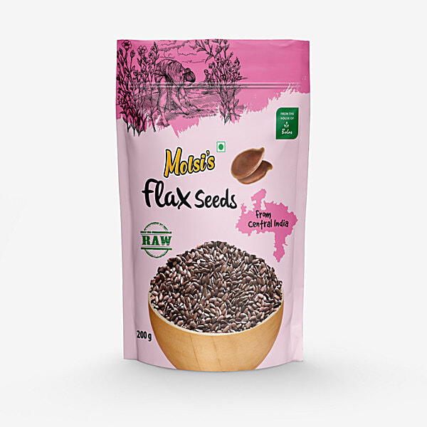 Buy Molsi's Flax Seeds Raw, Rich In Protein & Omega3 Fatty Acids