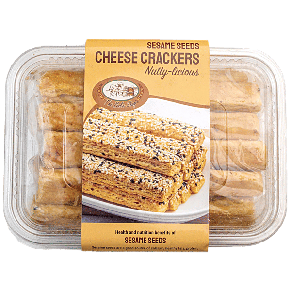 Buy THE BAKE SHOP Sesame Seeds Cheese Crackers Nuttylicious, Rich In