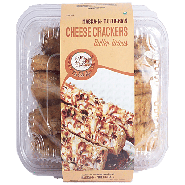 Buy THE BAKE SHOP Maska N Multigrain Cheese Crackers Butterlicious