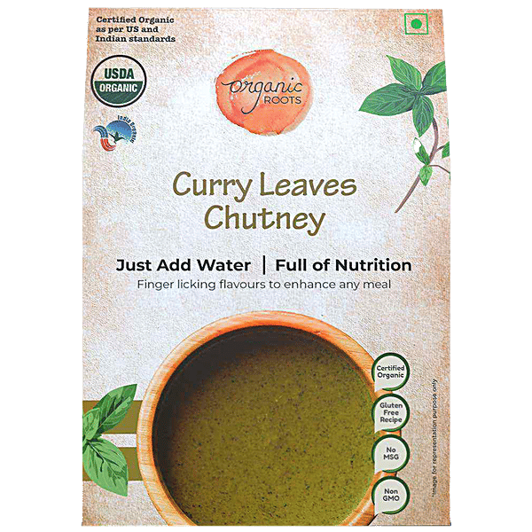 Buy Organic Roots Curry Leaves Chutney Instant Mix Nutrition Rich