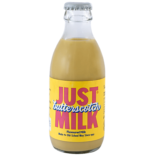 Buy JUST Flavoured Milk Butterscotch, Made With 100 Real Milk, Zero Preservatives Online at
