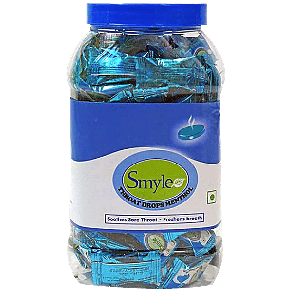 Buy Smyle Cough Drops Fights Cold, Smoothens Sore Throat, Menthol