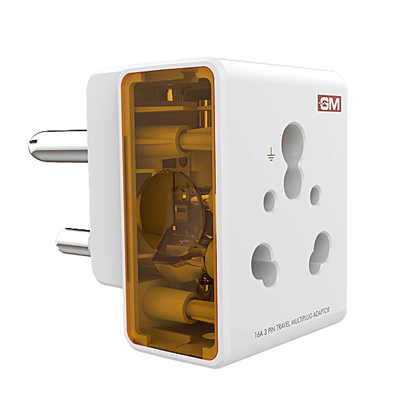 Buy GM 3 Pin MultiPlug Adaptor Polycarbonate, 3050, 16 AMP Online at