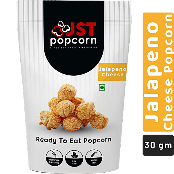 Buy JST POPCORN Gourmet Popcorn Jalapeno Cheese, Ready To Eat, Gluten