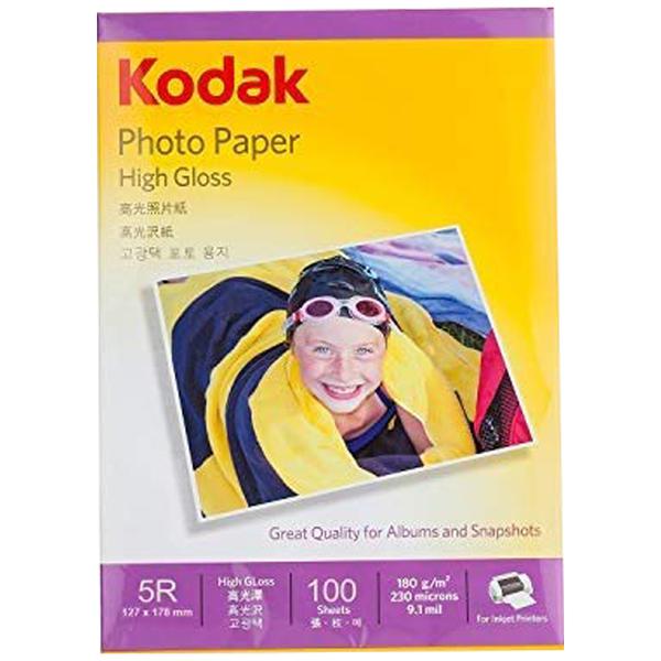 Buy Kodak Premium Glossy 5R Photo Paper 180 GSM, 127 mm x 175 mm