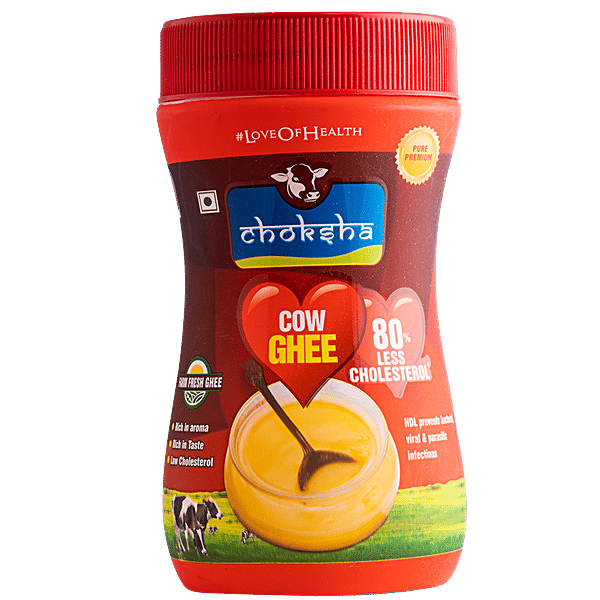 Buy Choksha Cow Ghee 80 Low Cholesterol, Heart Friendly, Rich In