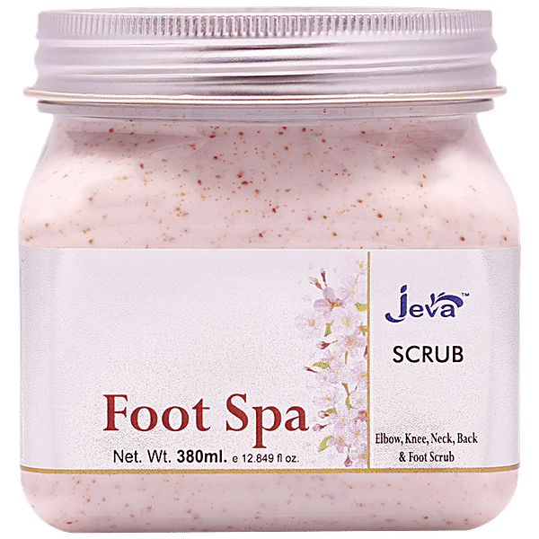 Buy Jeva Foot Spa Scrub Ear, Knee, Neck, Back & Foot, Exfoliate Dead