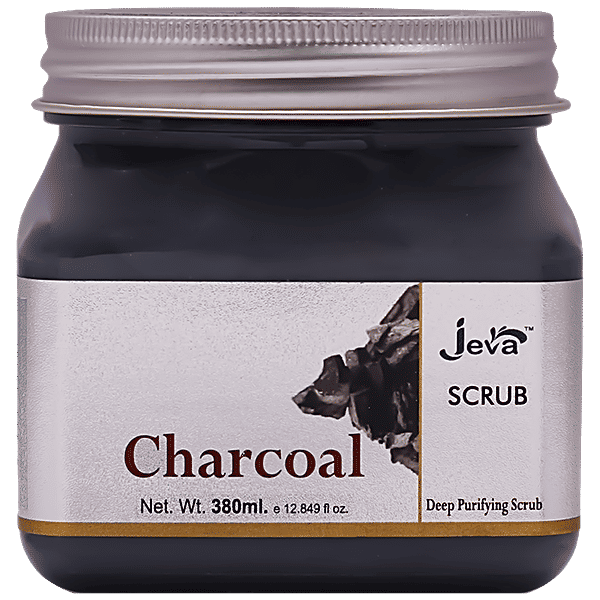 Buy Jeva Charcoal Deep Purifying Scrub Removes Dead Skin Cells, Gives