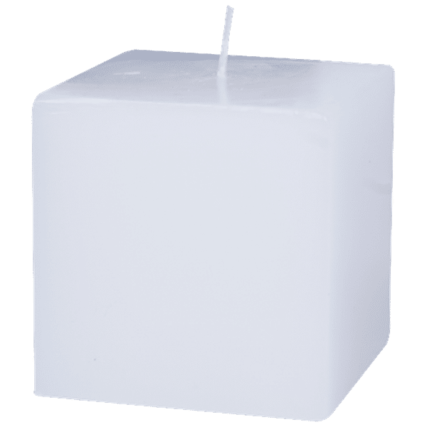 Buy VC Pillar Candle Square, White, 7 By 7 cm Online at Best Price of